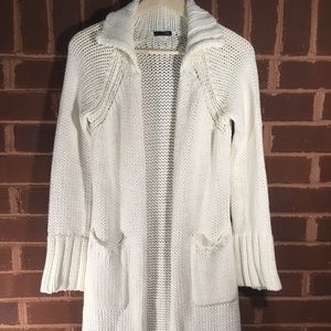 JCrew Cream knitted Long Sweater